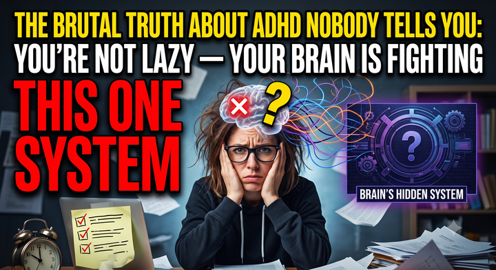 The Brutal Truth About ADHD Nobody Tells You: You're Not Lazy — Your Brain Is Fighting This One Hidden System
