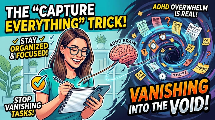 The "Capture Everything" Trick That Stops ADHD Tasks From Vanishing Into the Void