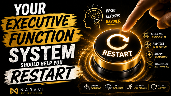 Your Executive Function System Should Help You Restart